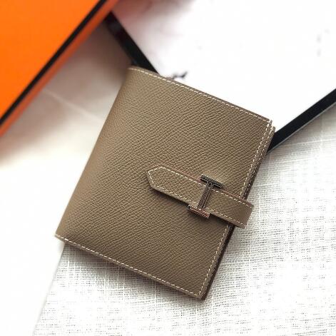 【エルメス HERMES】ベアン コンパクトウォレット トープH039790CK18（100％マシン）